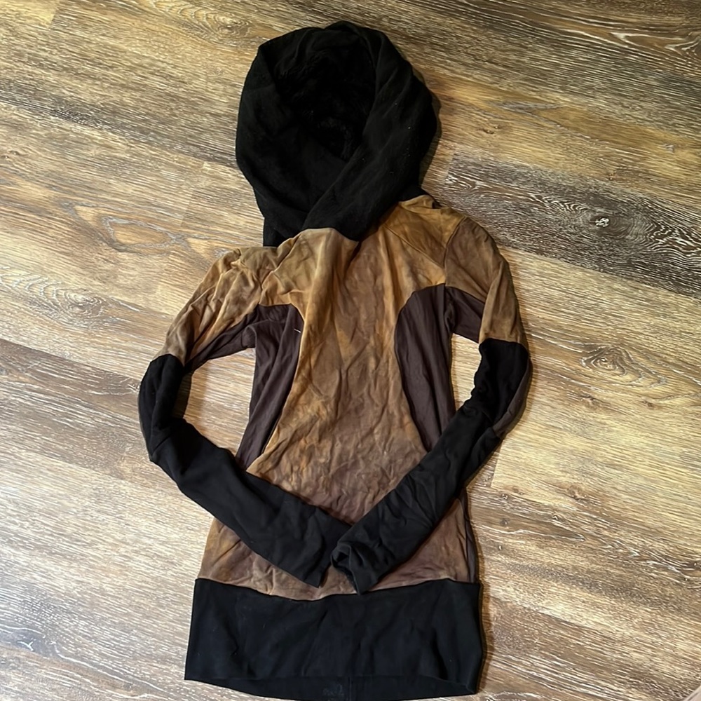 Handmade hand dyed CrossFox hoodie